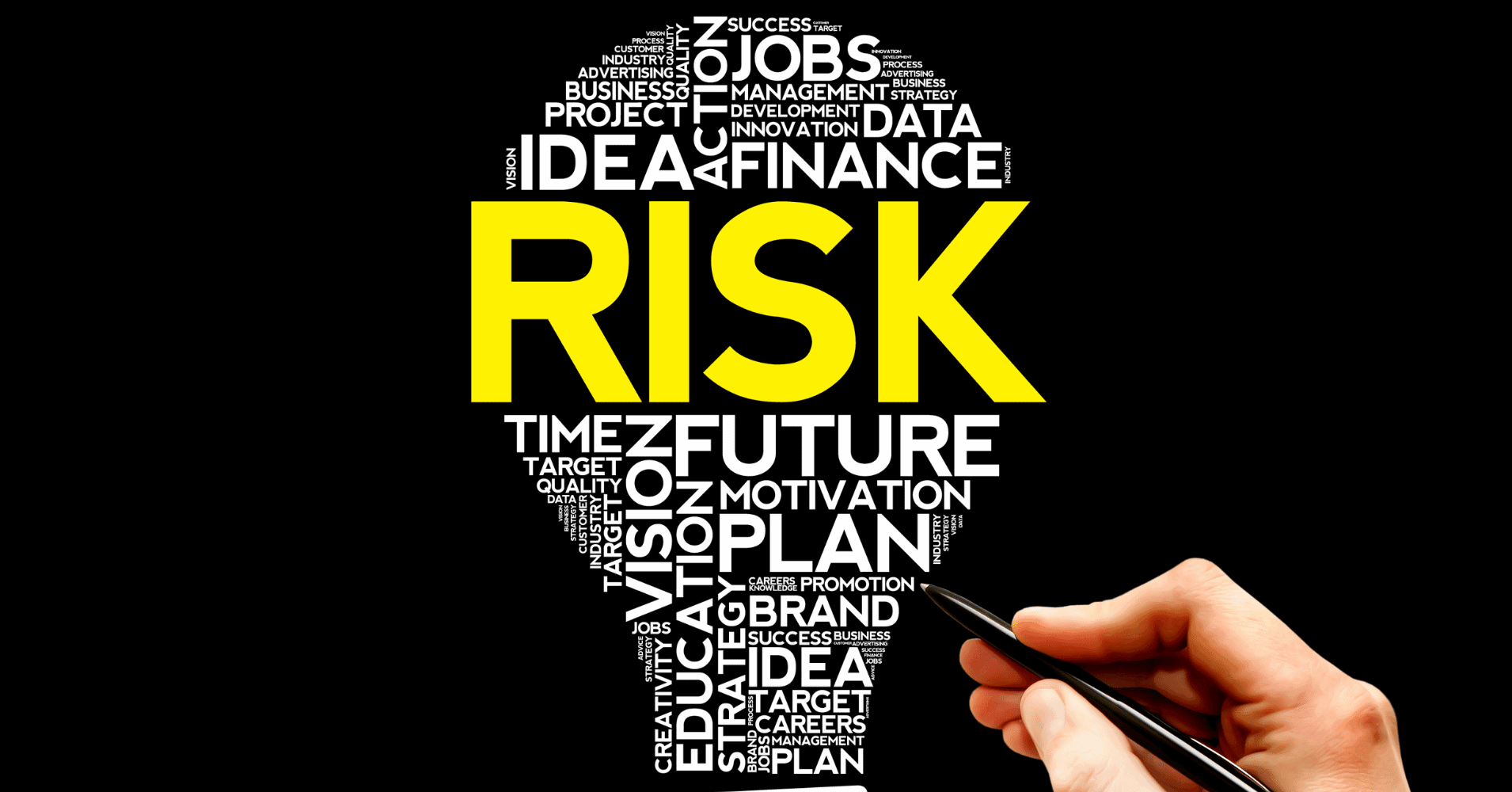 risk in the shape of a lightbulb