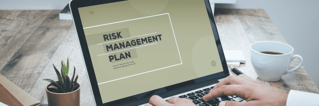 Risk Management Plan on Laptop