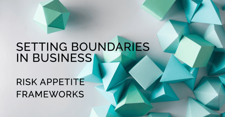 Setting Business Boundaries: Risk Appetite Frameworks