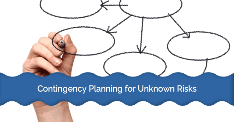 Contingency planning flowchart drawn by hand