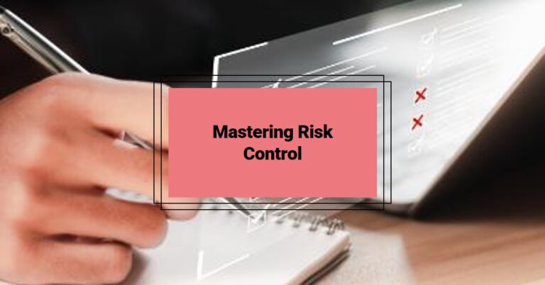 Mastering Risk Control – notepad and laptop